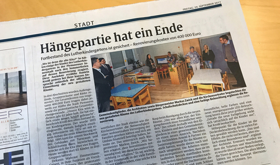 Presseartikel zur Einweihung